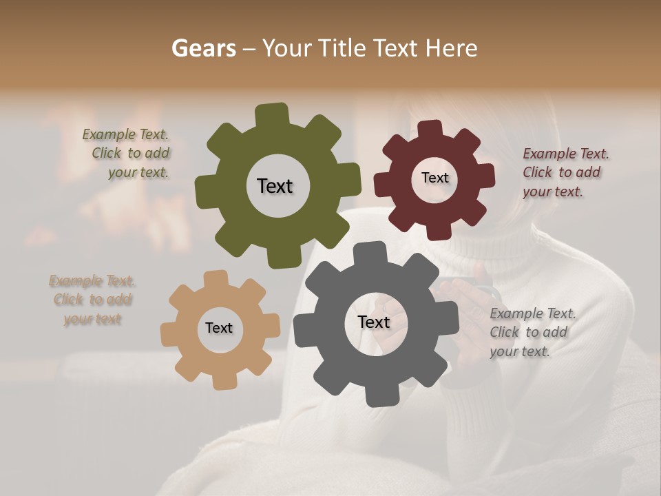 Fire Person Woman PowerPoint Template