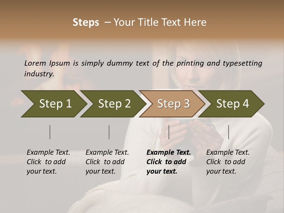 Fire Person Woman PowerPoint Template