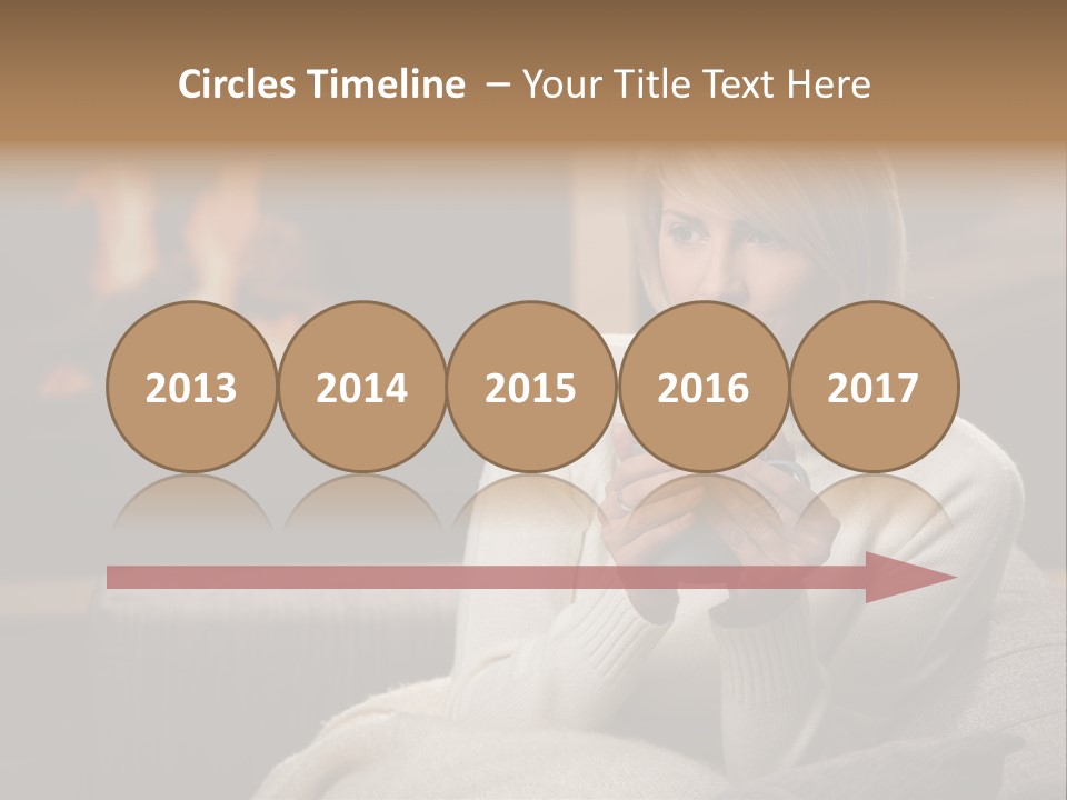 Fire Person Woman PowerPoint Template