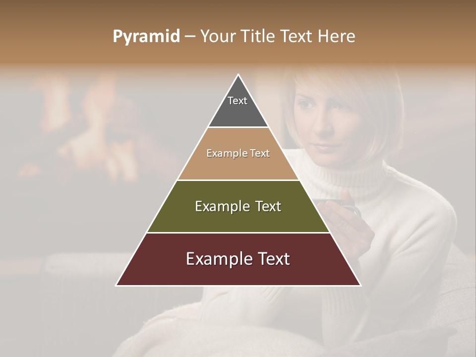 Fire Person Woman PowerPoint Template