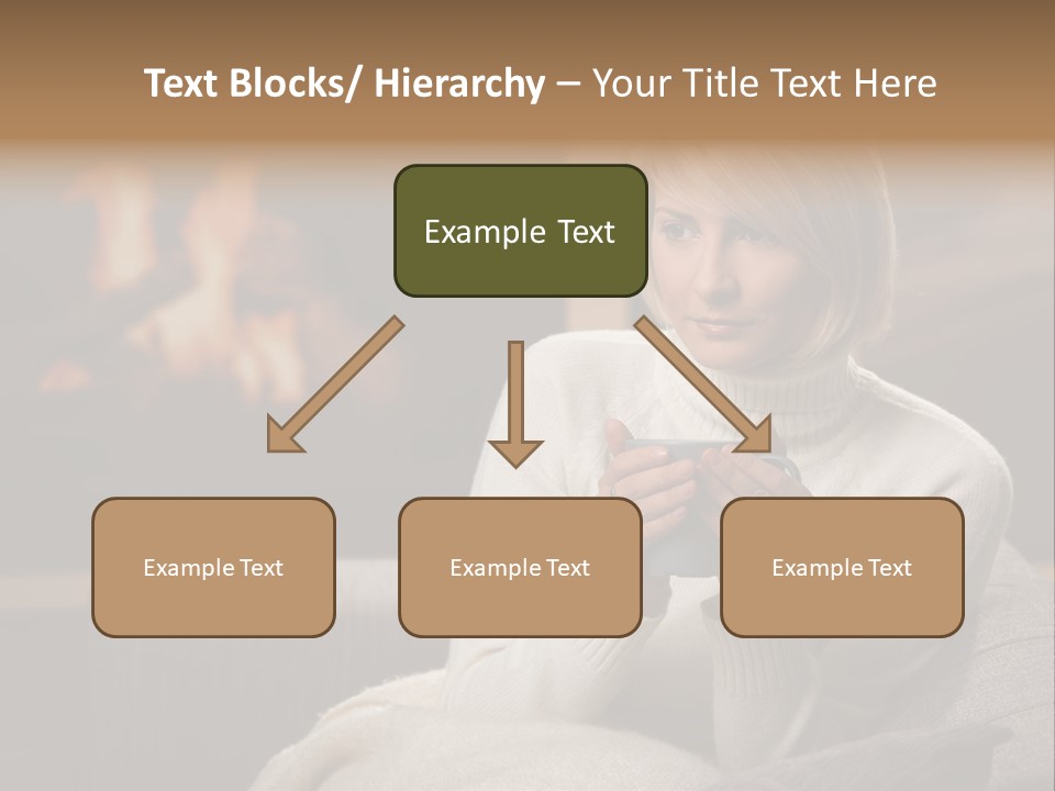Fire Person Woman PowerPoint Template