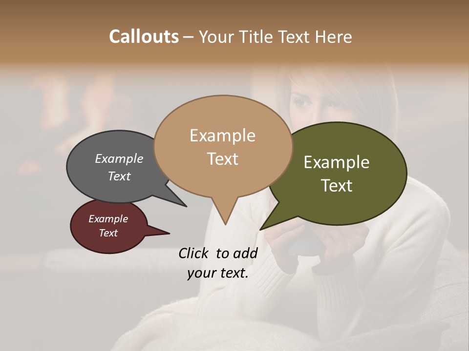 Fire Person Woman PowerPoint Template