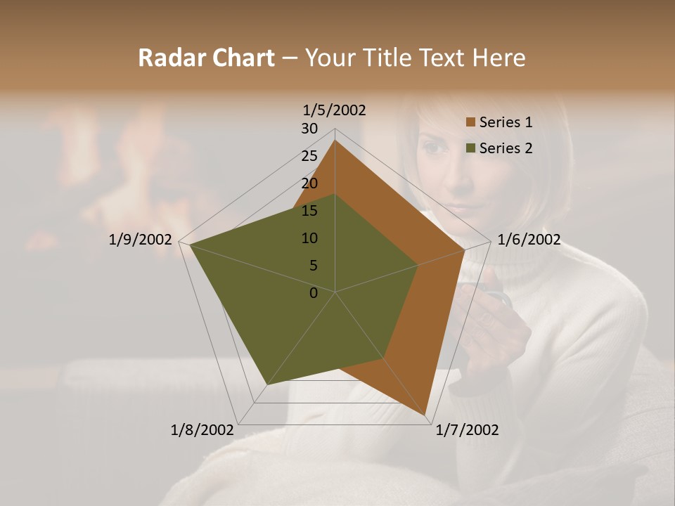 Fire Person Woman PowerPoint Template