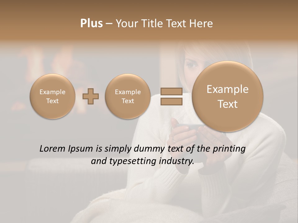 Fire Person Woman PowerPoint Template