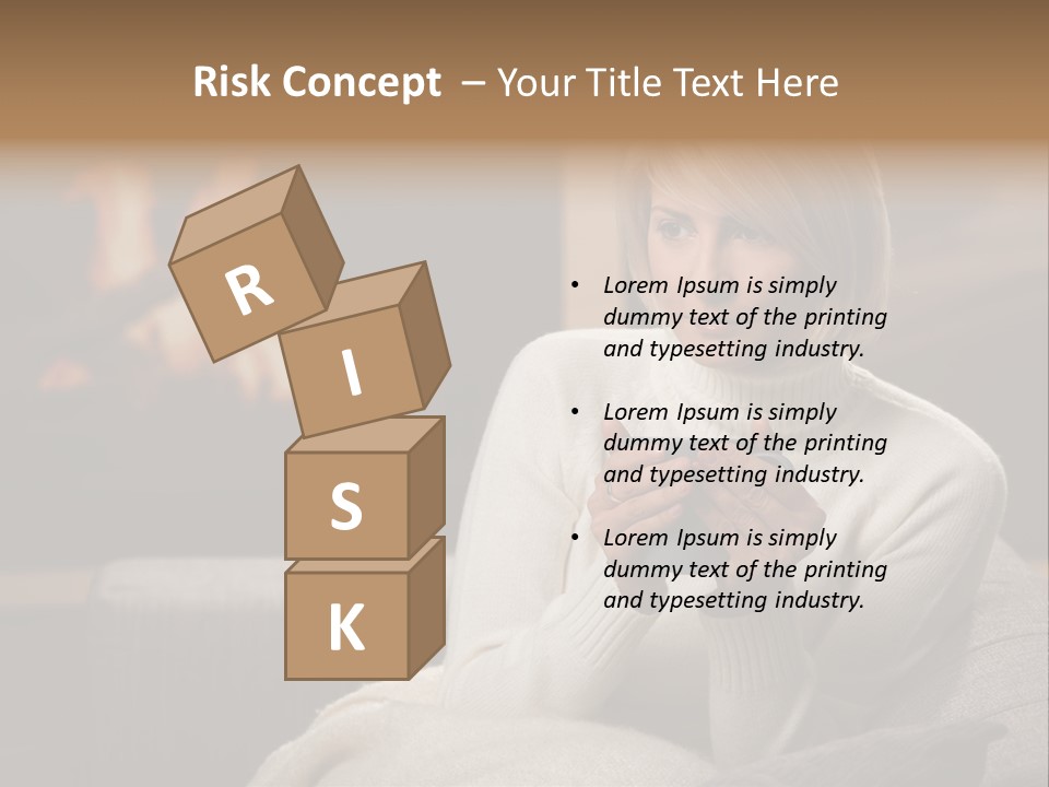 Fire Person Woman PowerPoint Template