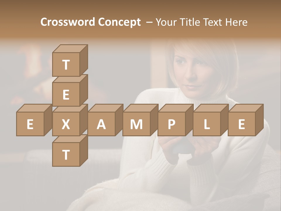 Fire Person Woman PowerPoint Template