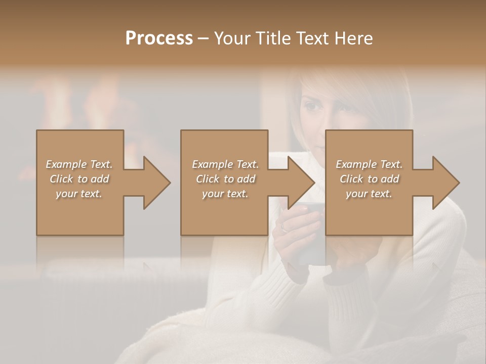 Fire Person Woman PowerPoint Template