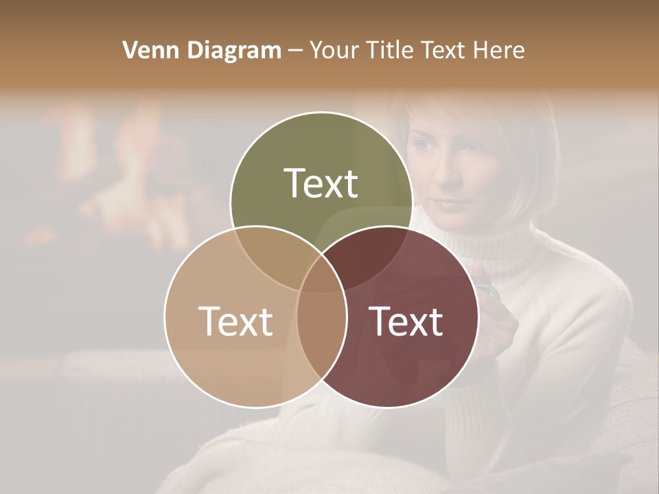 Fire Person Woman PowerPoint Template