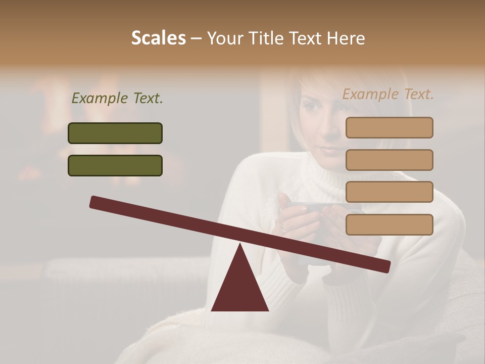 Fire Person Woman PowerPoint Template