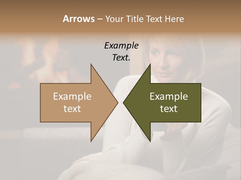 Fire Person Woman PowerPoint Template