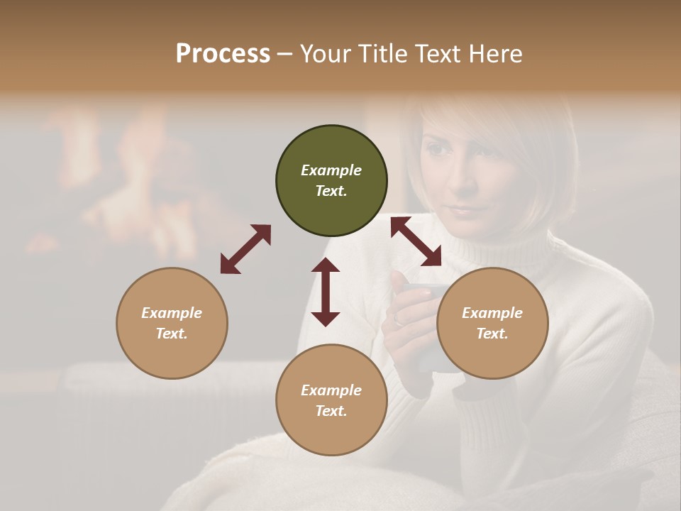 Fire Person Woman PowerPoint Template