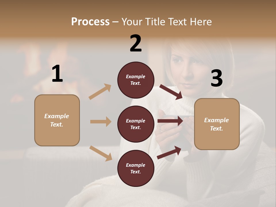 Fire Person Woman PowerPoint Template