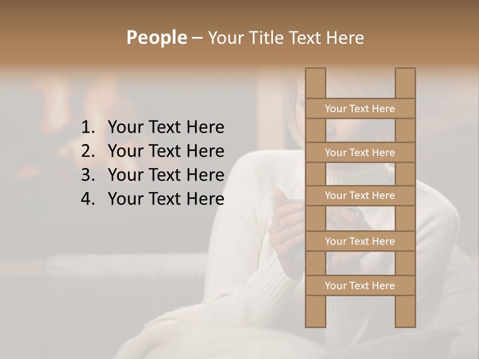 Fire Person Woman PowerPoint Template