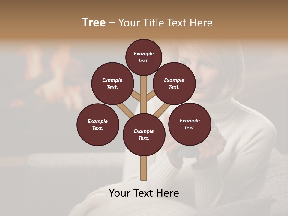 Fire Person Woman PowerPoint Template