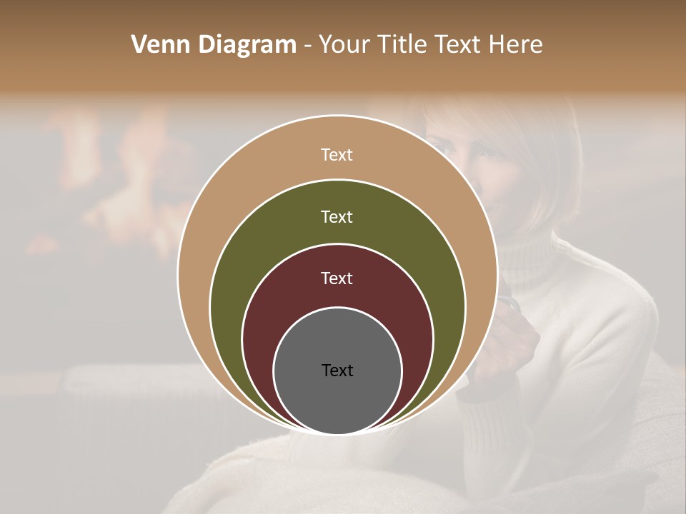 Fire Person Woman PowerPoint Template