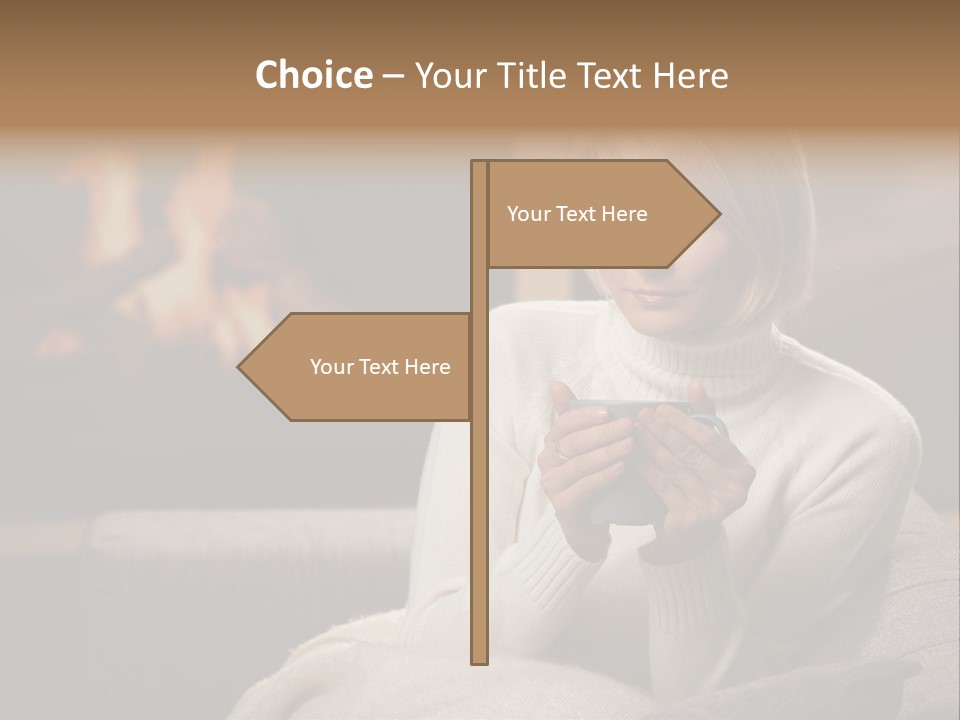 Fire Person Woman PowerPoint Template
