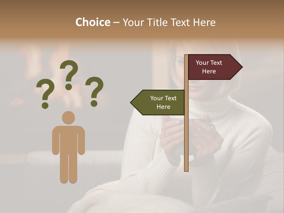 Fire Person Woman PowerPoint Template