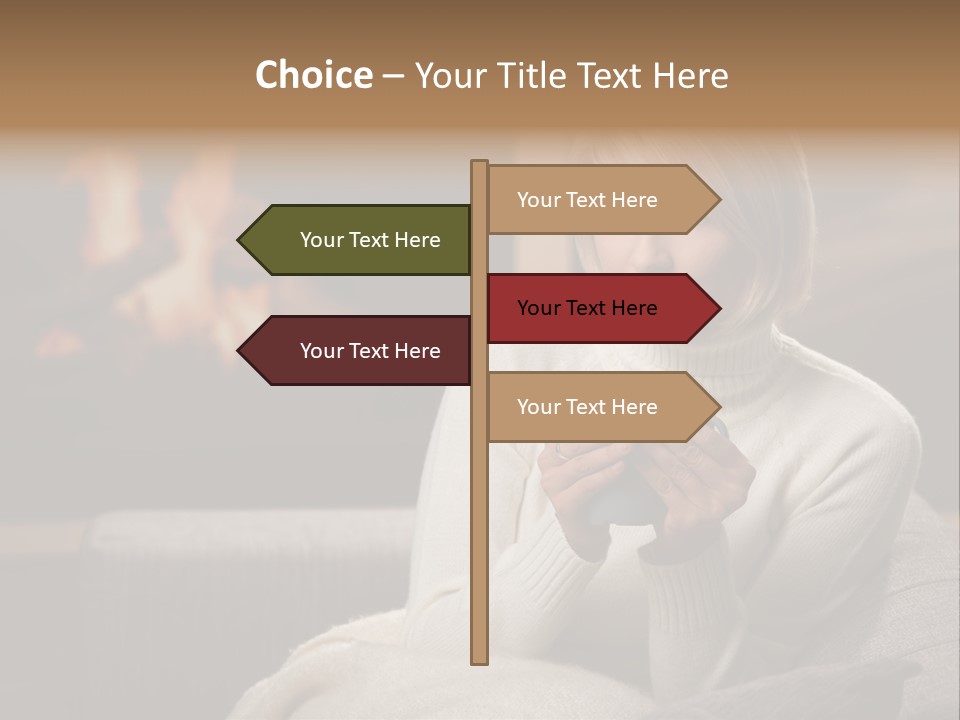 Fire Person Woman PowerPoint Template