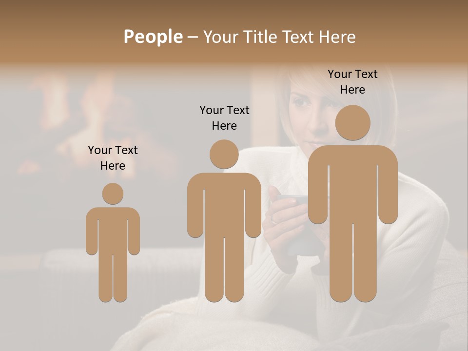 Fire Person Woman PowerPoint Template