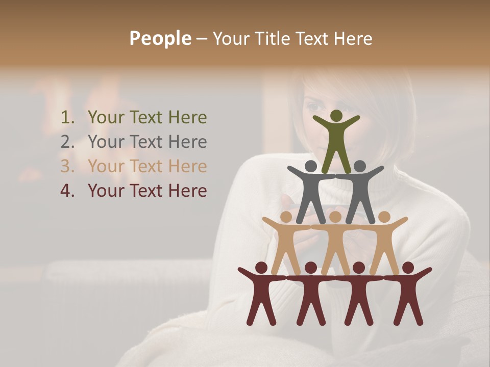 Fire Person Woman PowerPoint Template