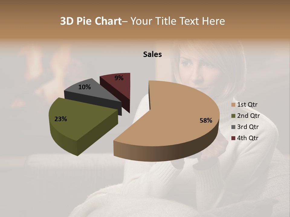 Fire Person Woman PowerPoint Template