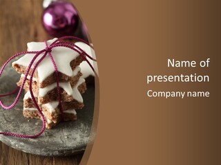 Christmas Wish Cinnamon PowerPoint Template