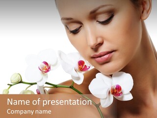 Care Smile Close Up PowerPoint Template