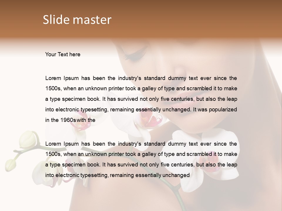Care Smile Close Up PowerPoint Template