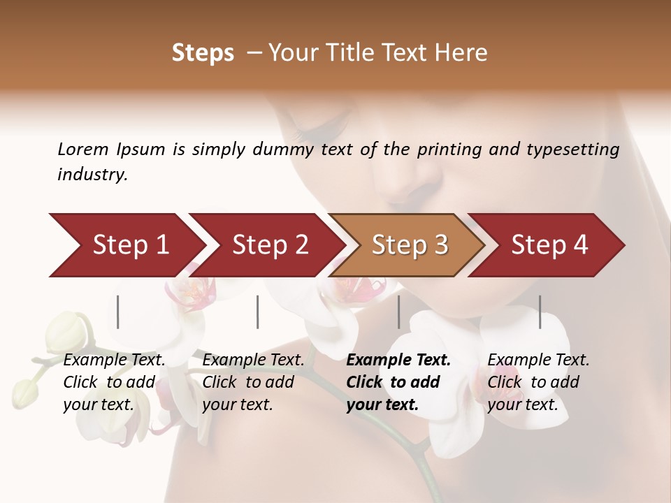 Care Smile Close Up PowerPoint Template