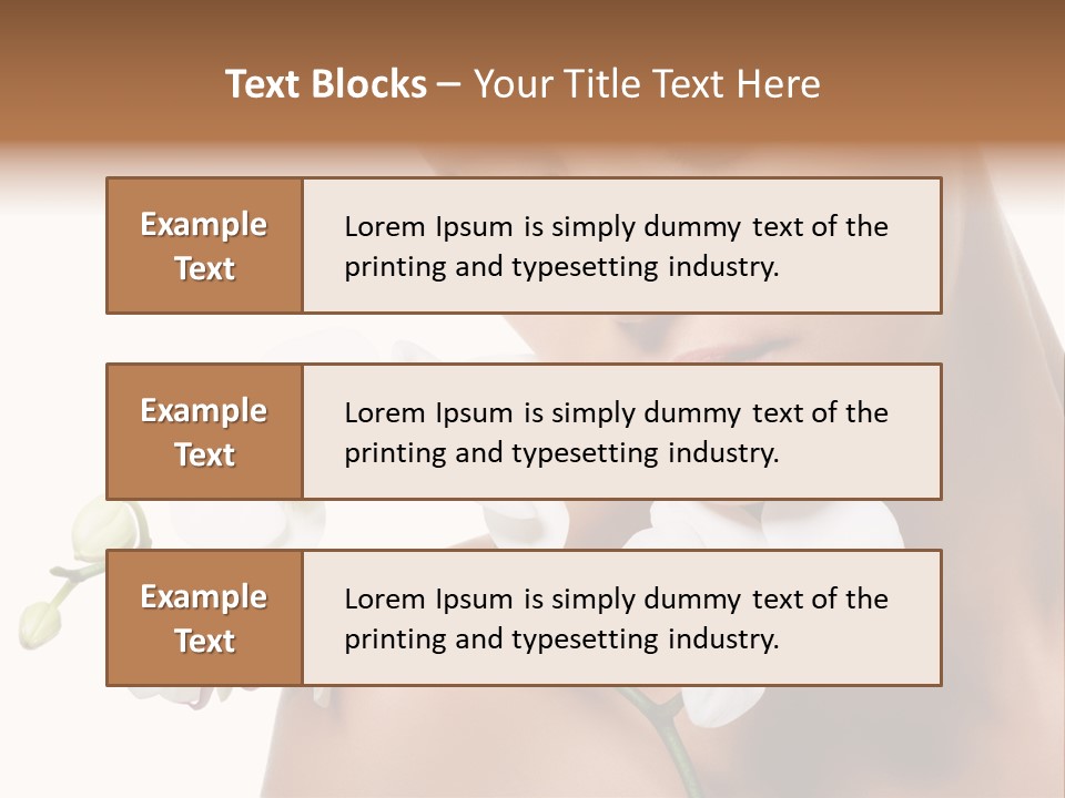 Care Smile Close Up PowerPoint Template