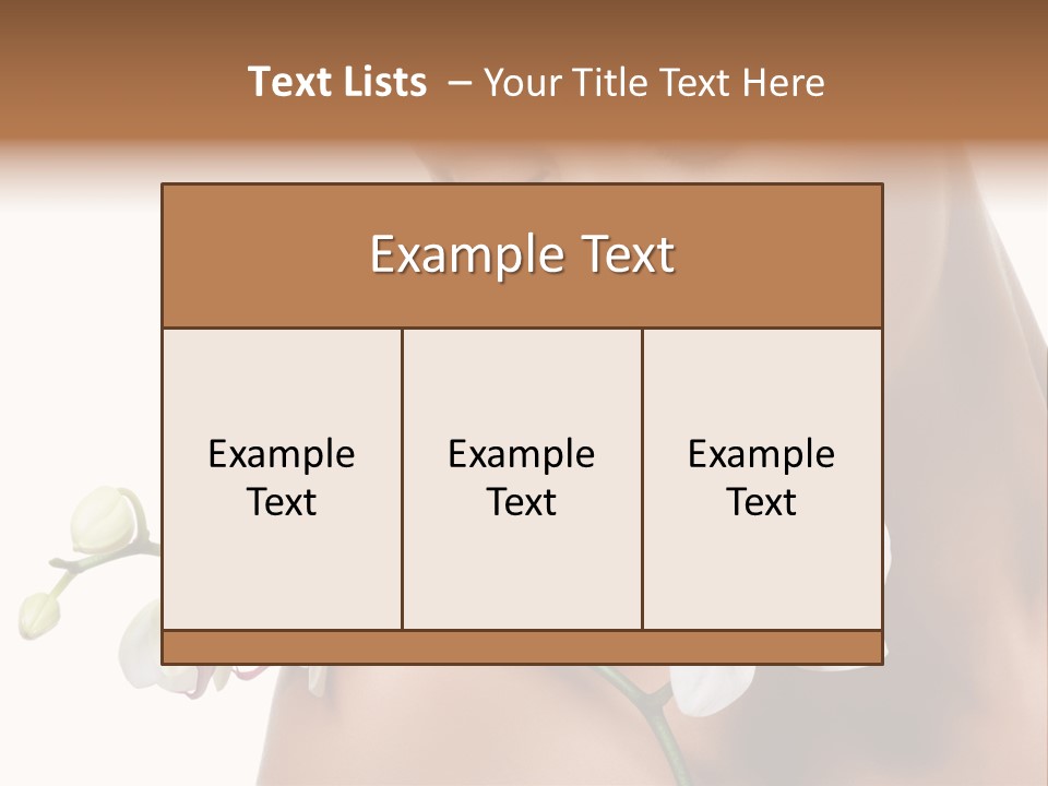 Care Smile Close Up PowerPoint Template