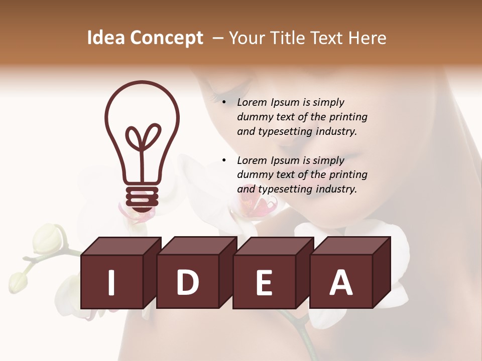 Care Smile Close Up PowerPoint Template