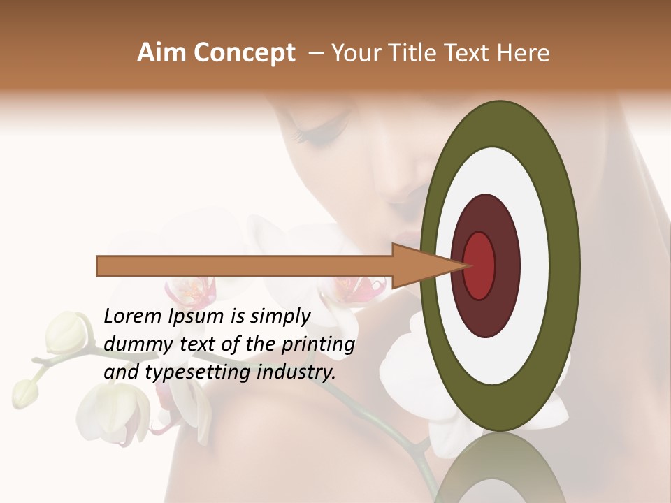 Care Smile Close Up PowerPoint Template