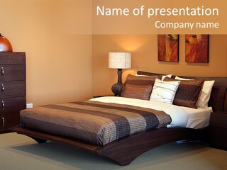 Blanket Furniture House PowerPoint Template