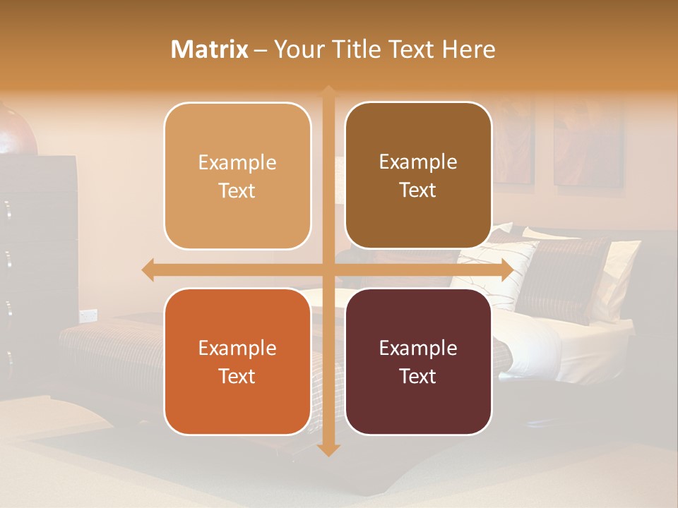 Blanket Furniture House PowerPoint Template