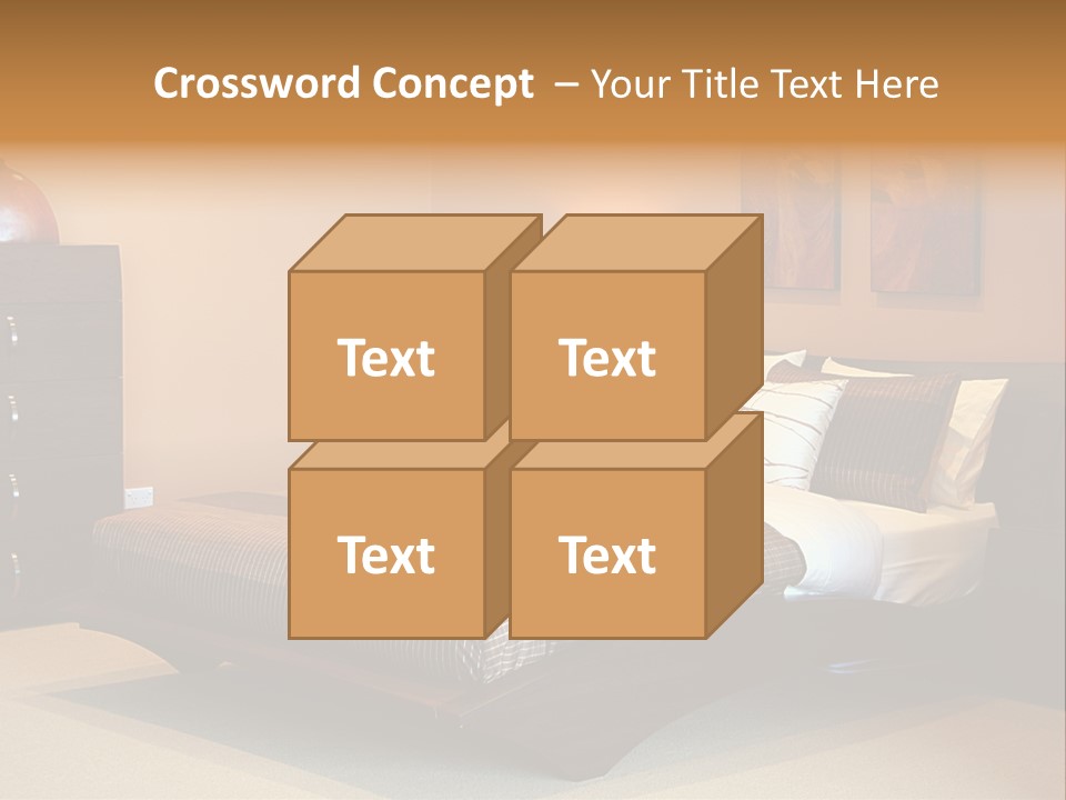 Blanket Furniture House PowerPoint Template