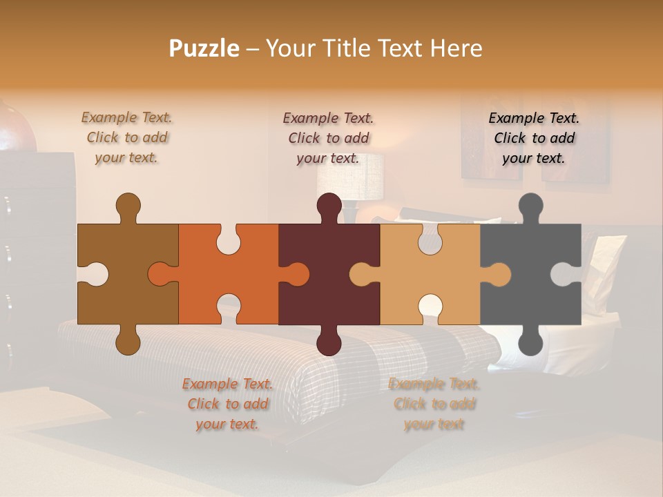 Blanket Furniture House PowerPoint Template