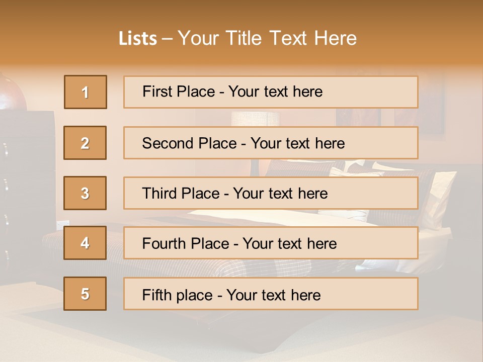 Blanket Furniture House PowerPoint Template