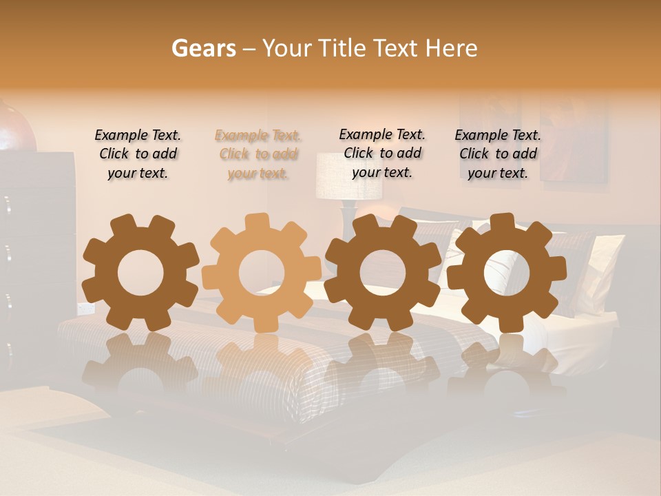 Blanket Furniture House PowerPoint Template