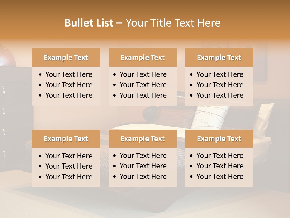 Blanket Furniture House PowerPoint Template