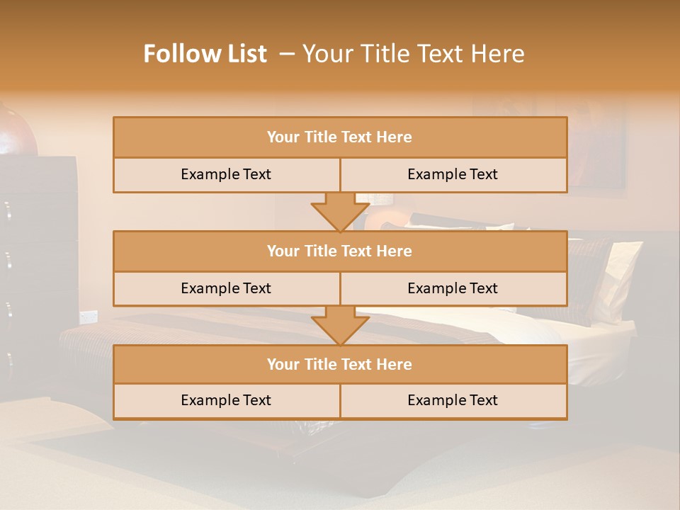 Blanket Furniture House PowerPoint Template
