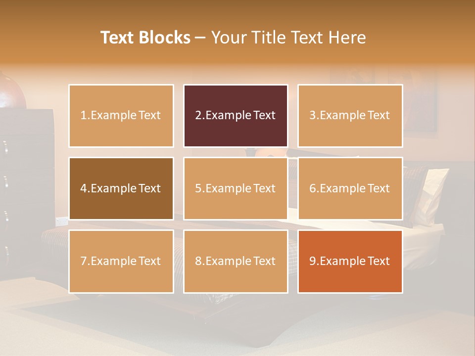 Blanket Furniture House PowerPoint Template