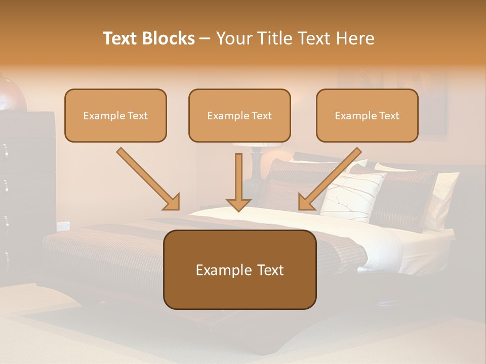 Blanket Furniture House PowerPoint Template