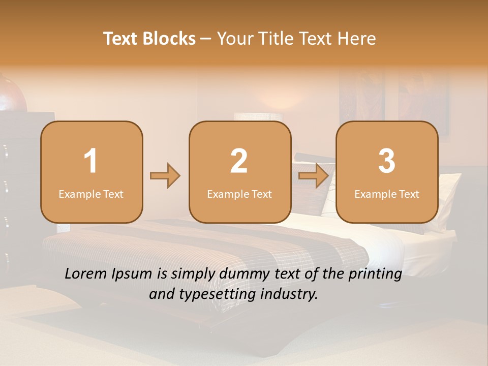 Blanket Furniture House PowerPoint Template