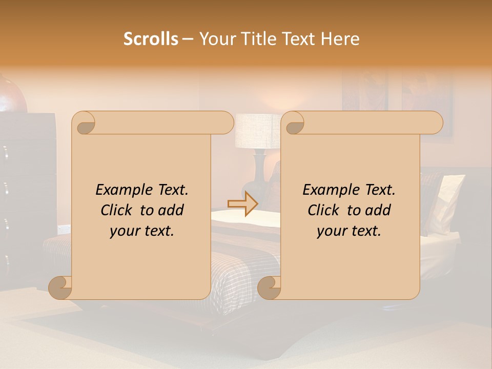 Blanket Furniture House PowerPoint Template