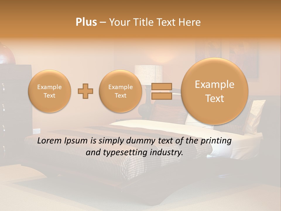 Blanket Furniture House PowerPoint Template