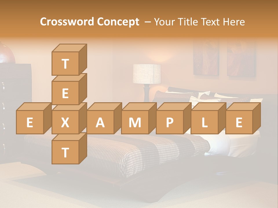 Blanket Furniture House PowerPoint Template