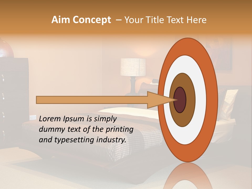 Blanket Furniture House PowerPoint Template