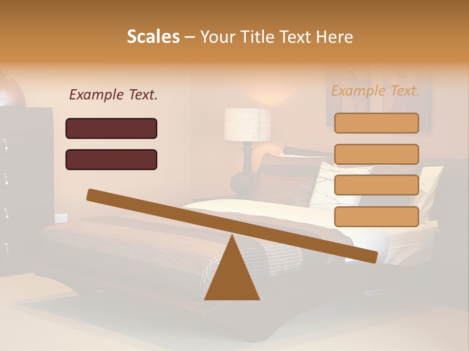 Blanket Furniture House PowerPoint Template