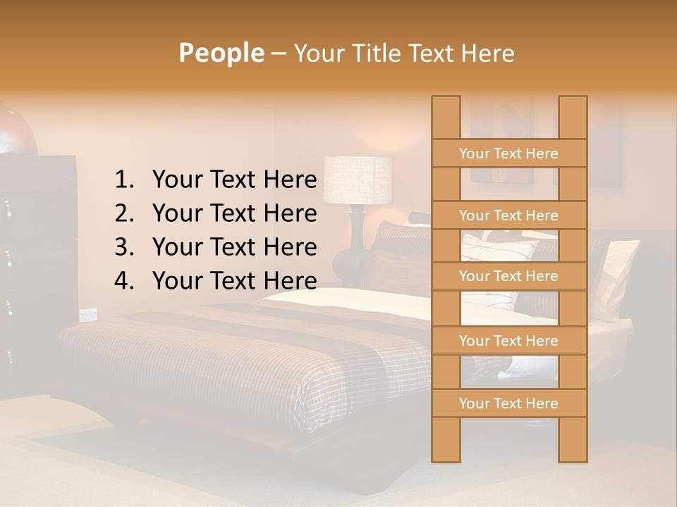 Blanket Furniture House PowerPoint Template
